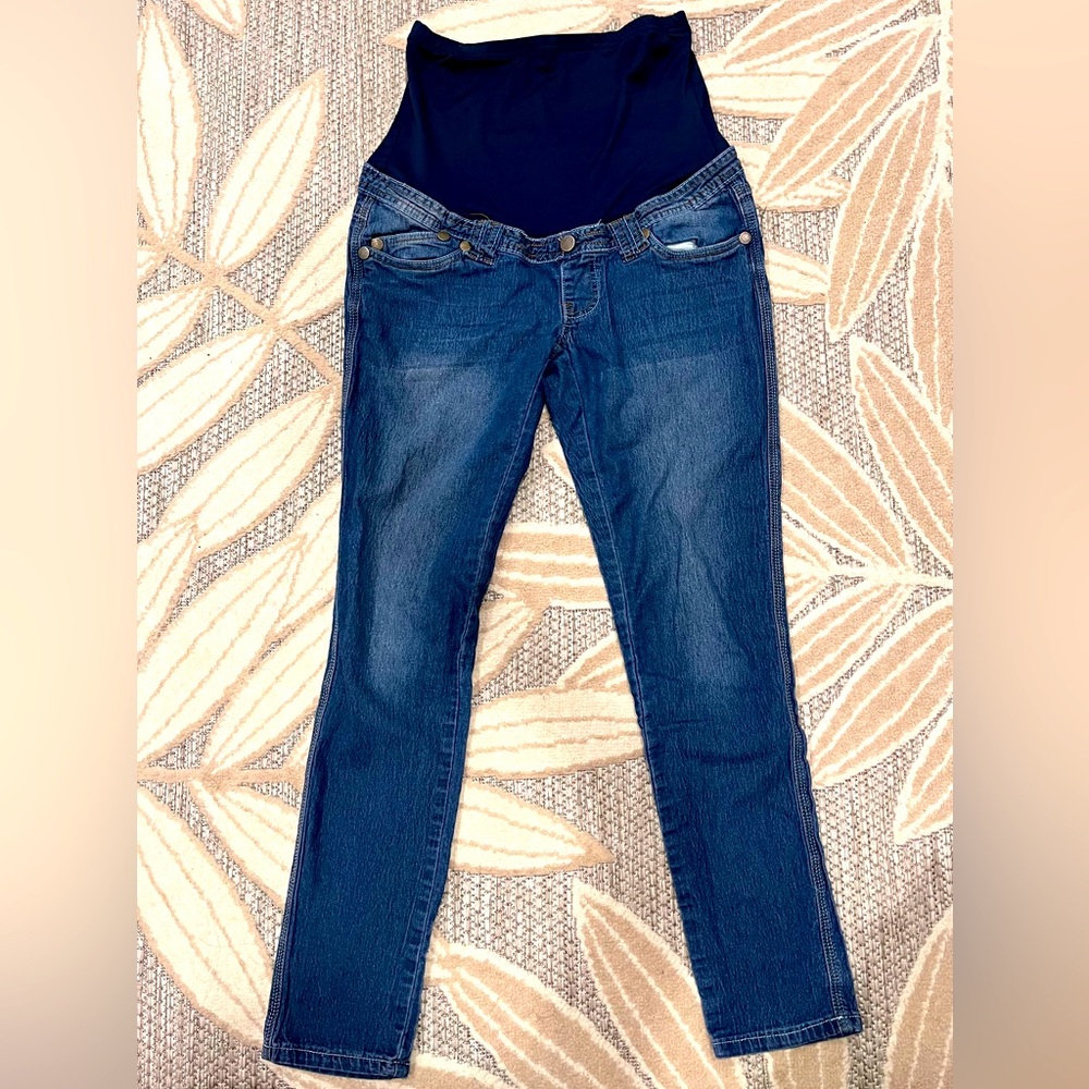 ⭐️5/$25⭐️ Oh! Mamma Dark Blue Maternity Jeggings